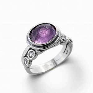 PENSIVE AMETHYST RING Joo Lala